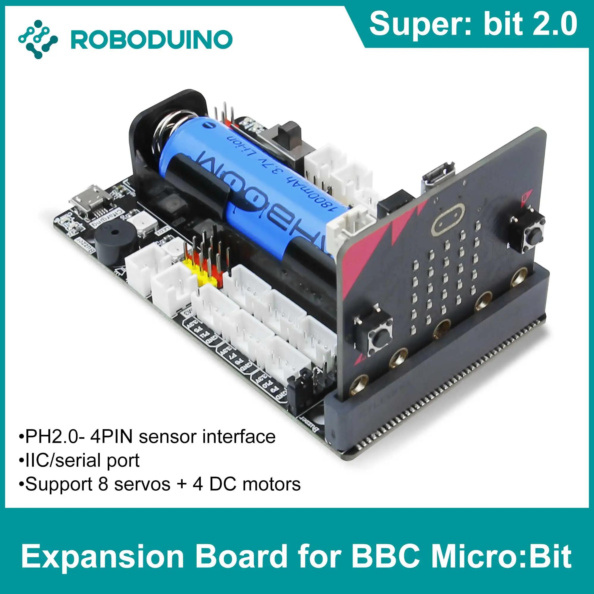 ũκƮ V2 Ȯ   º 18650 ͸, IIC UART WIFI  ̽, BBC Micro:bit V2  RGB 
